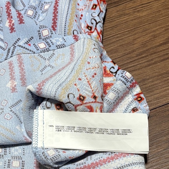 MINKPINK Geometric Print Camisole in Blue and Red - Picture 7 of 7